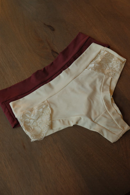 Microfiber Panties – Cream or Wine