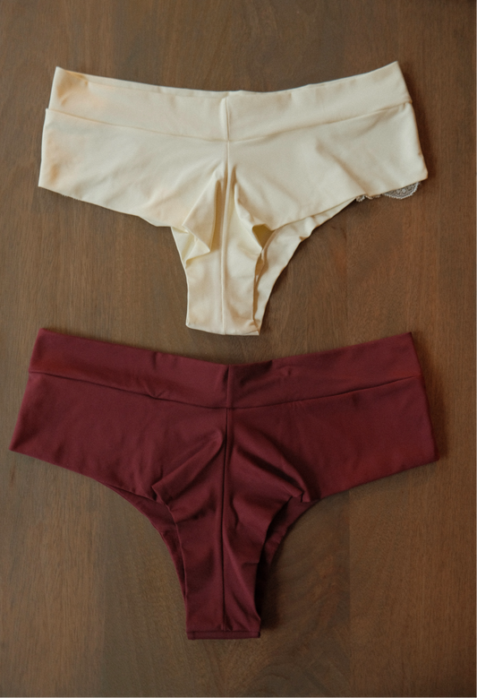 Microfiber Panties – Cream or Wine