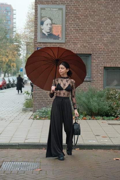 Emilie Tulle Bodysuit - with delicate designs