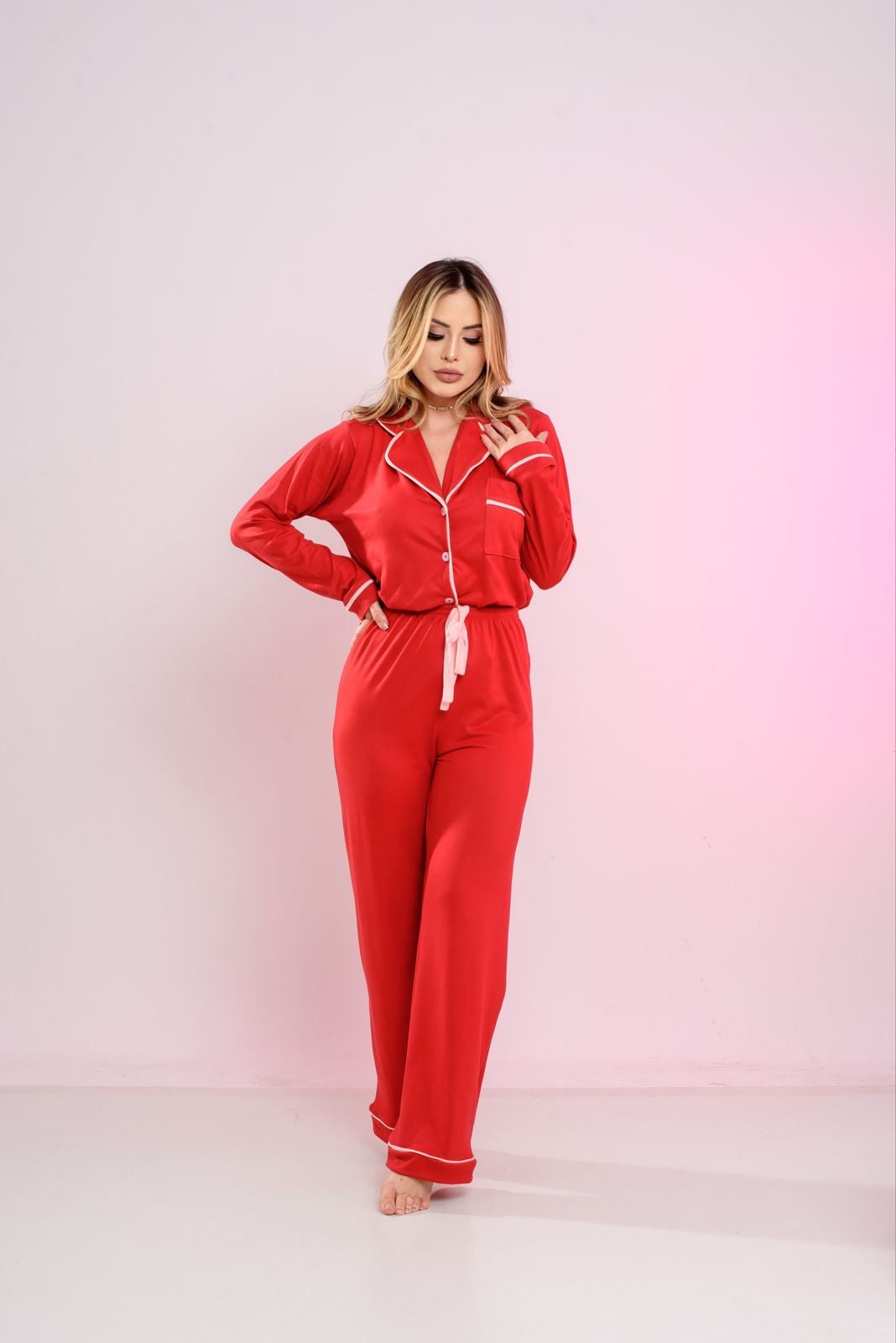 Red long sleeve Pajama