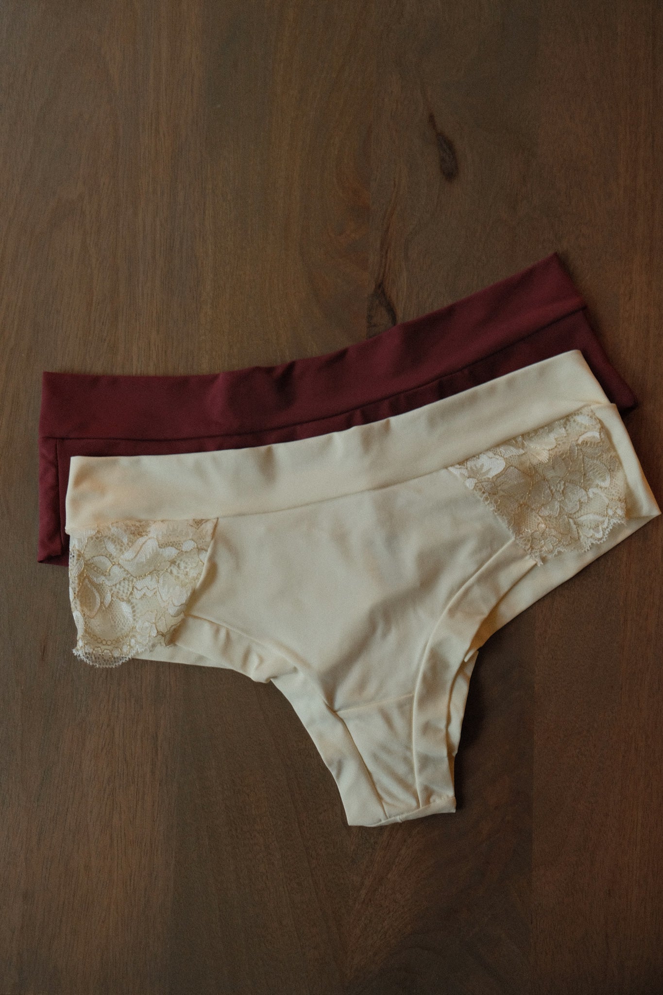 Microfiber Panties – Cream or Wine