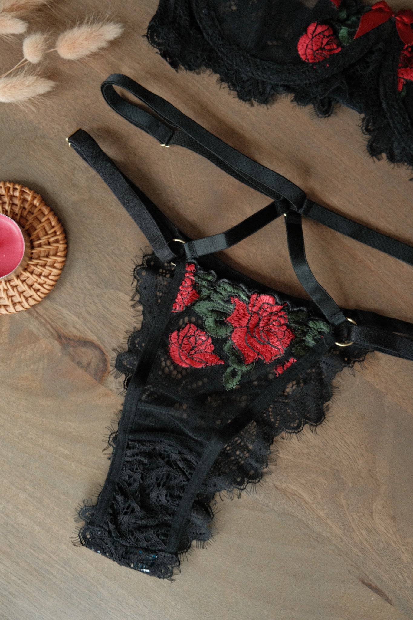 Enchanted Rose - lace and tulle set